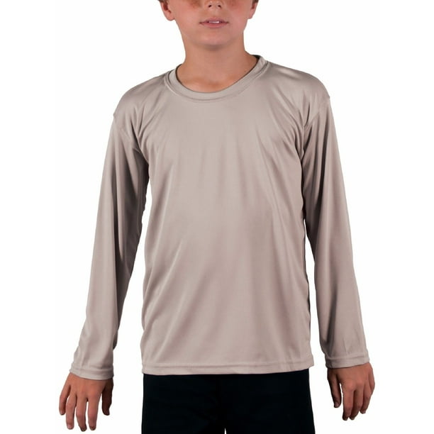 Sun Protection Quick-Dry Long Sleeve T-Shirt Vapor Apparel Youth UPF 50